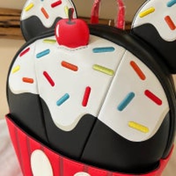 Loungefly Mickey Mouse Ears Sprinkle Cupcake Mini Backpack main image 7